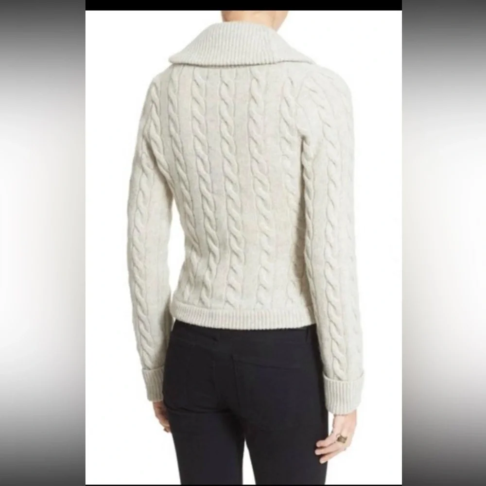 Free People OB461242 burgundy Heat Viceroy Short Shawl Collar Fitted Cardigan M